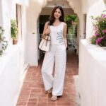 Cotton Linen Co-Ord Casual Pant Set