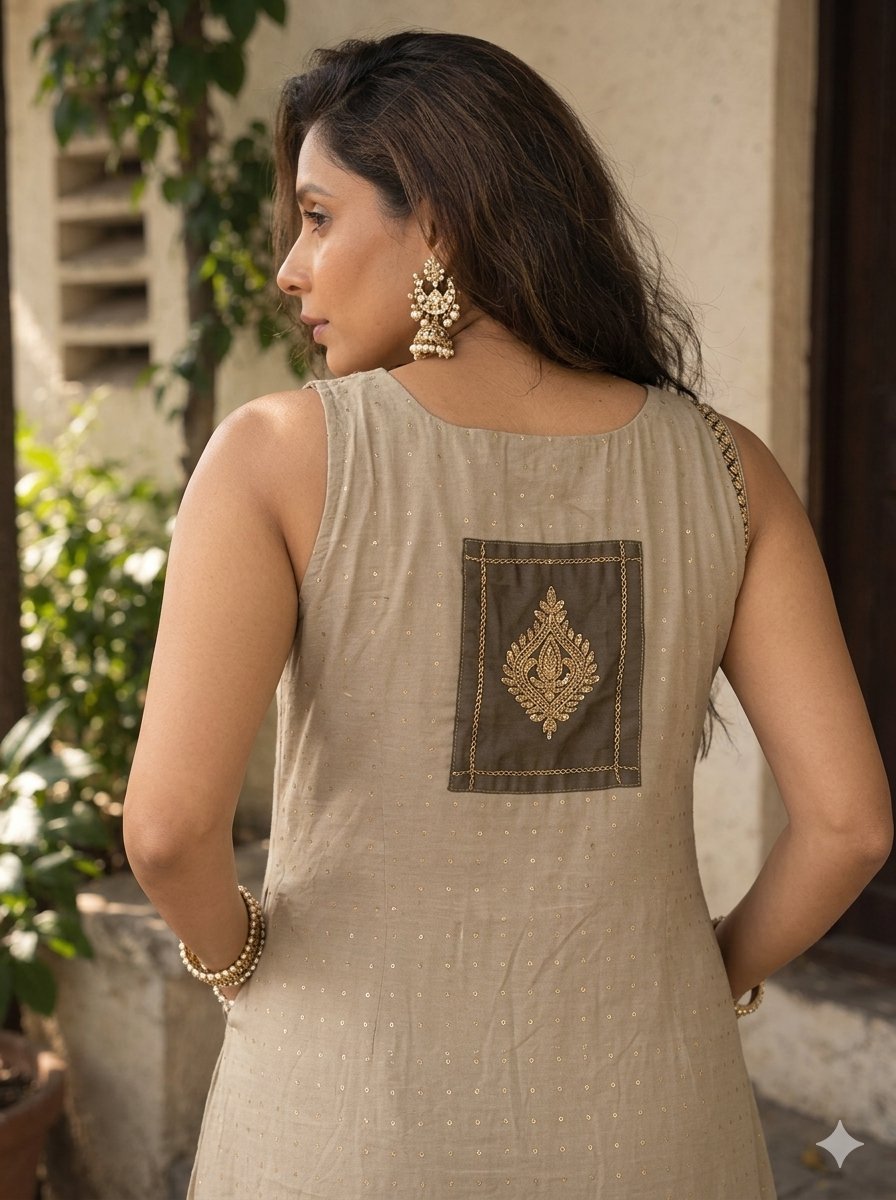 Anarkali plazoo kurta set - Image 3